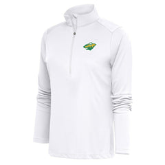 Minnesota Wild Antigua Women's Special Edition 2.0 Tribute Quarter-Zip Pullover Top For Sale