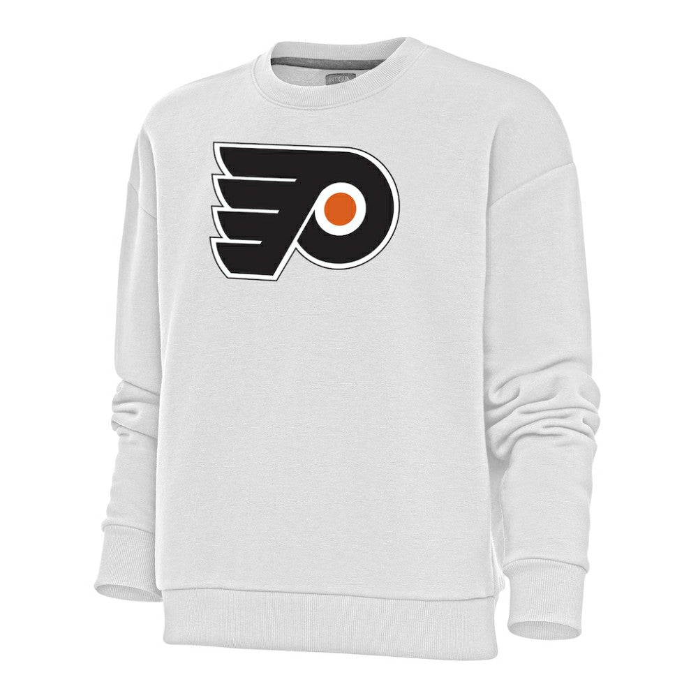 Philadelphia Flyers Antigua Women's Special Edition 2.0 Victory Crewneck Pullover Sweatshirt Outlet