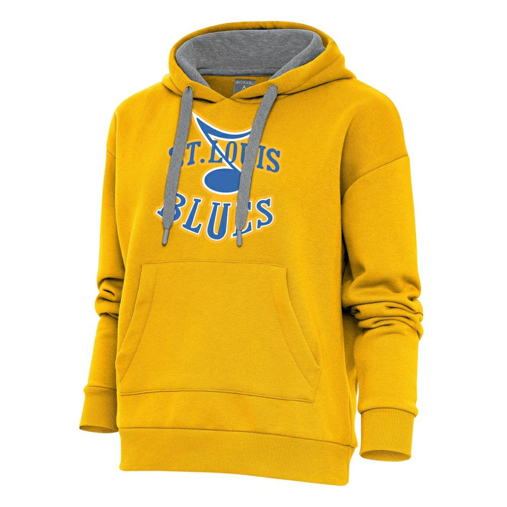 St. Louis Blues Antigua Women's Special Edition 2.0 Victory Pullover Hoodie On Sale