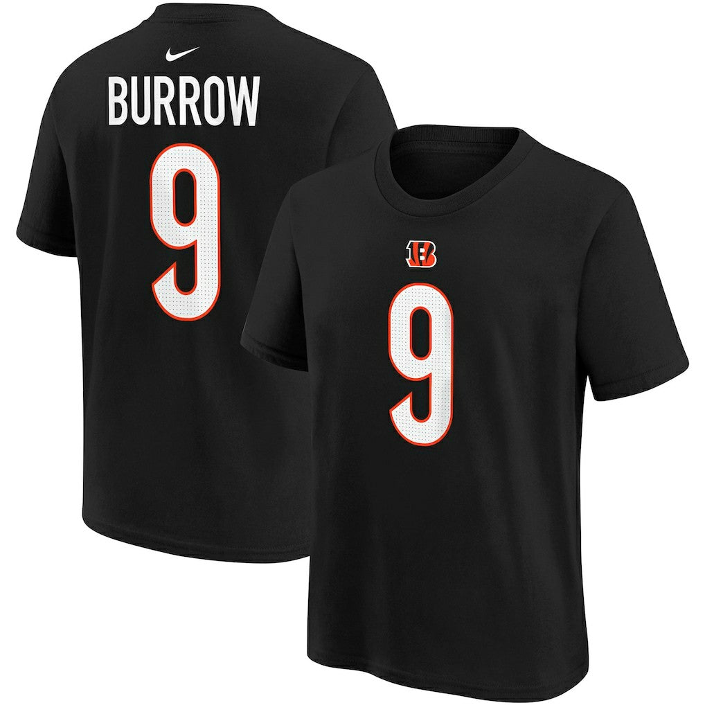 Cincinnati Bengals Nike Joe Burrow  Youth Player Name & Number T-Shirt