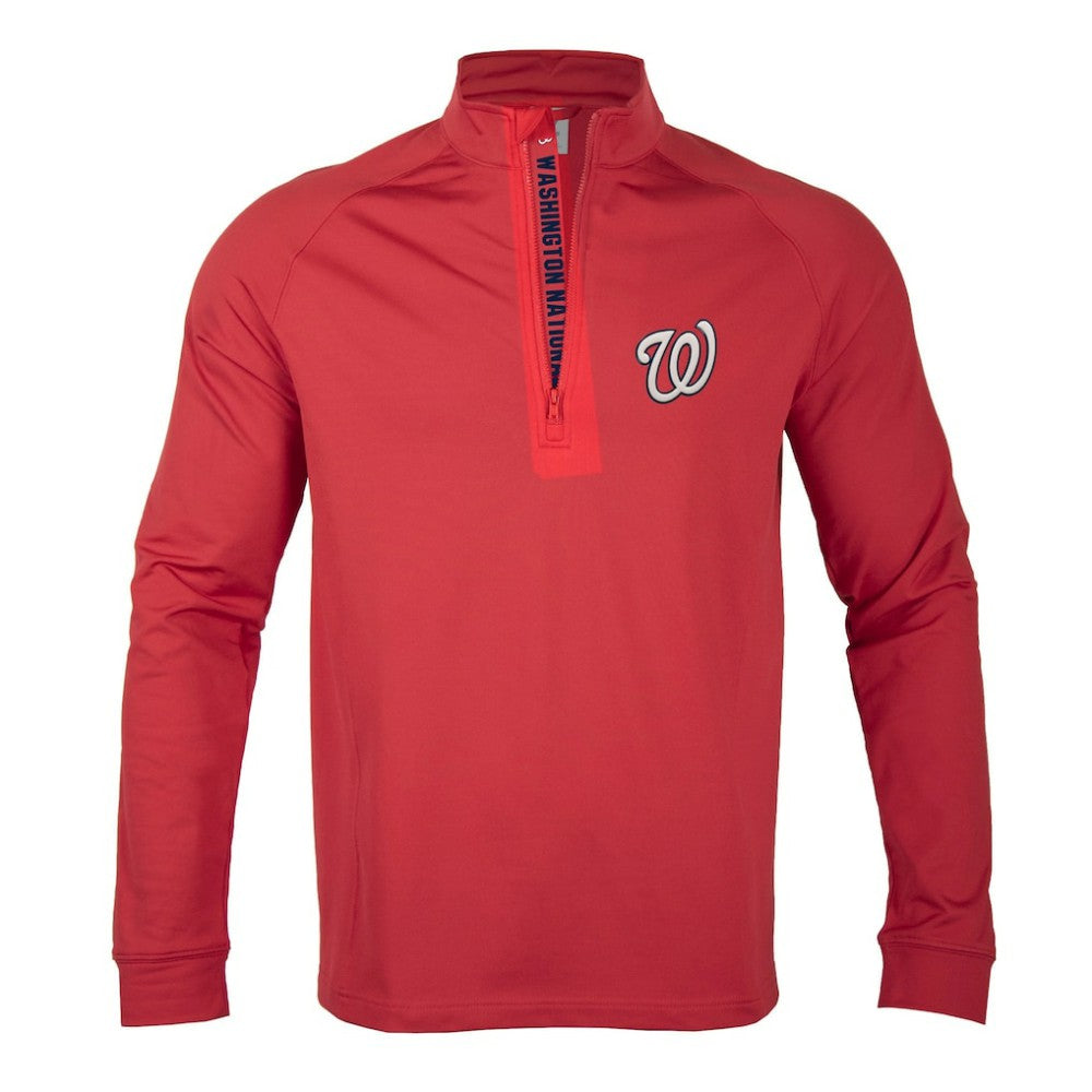 Washington Nationals Levelwear Calibre Quarter-Zip Pullover Top | MLB Shop