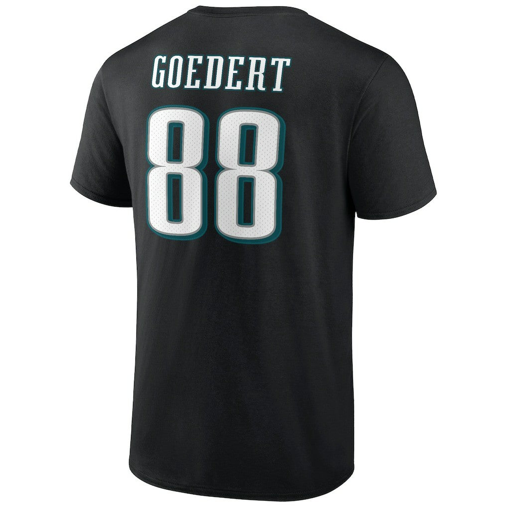 Philadelphia Eagles  Dallas Goedert  Icon Player Name & Number T-Shirt
