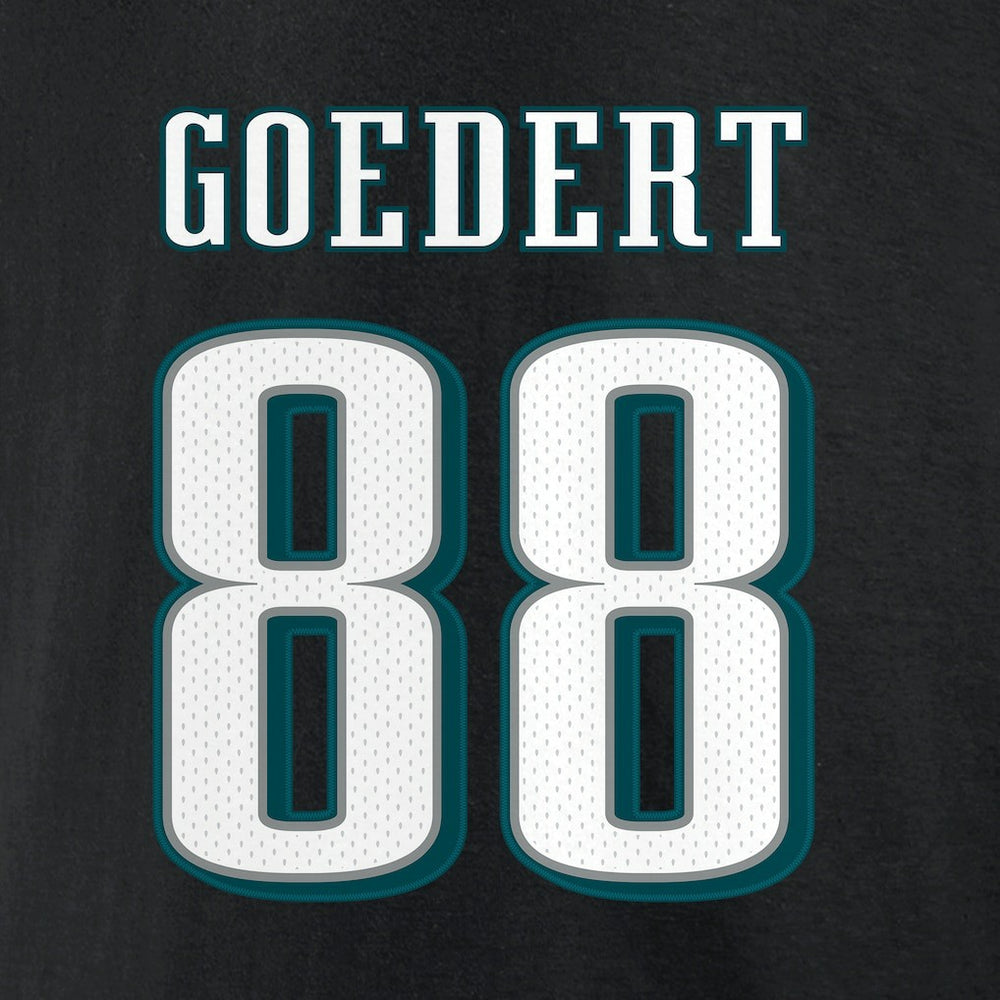 Philadelphia Eagles  Dallas Goedert  Icon Player Name & Number T-Shirt