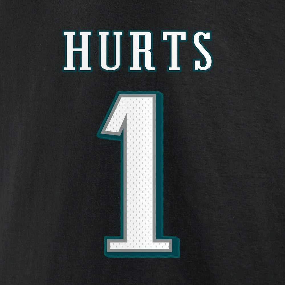 Philadelphia Eagles  Jalen Hurts  Icon Player Name & Number T-Shirt