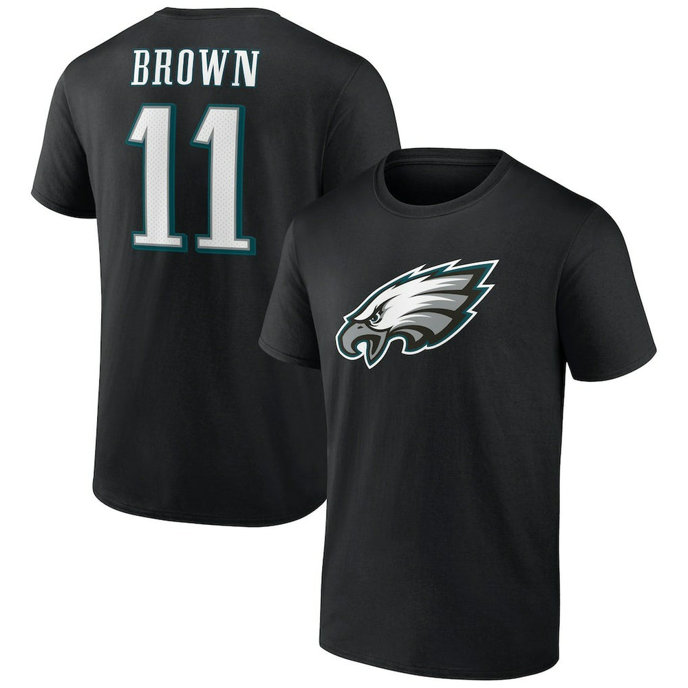 Philadelphia Eagles  A.J. Brown  Icon Player Name & Number T-Shirt