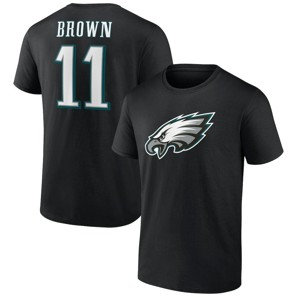Philadelphia Eagles  A.J. Brown  Icon Player Name & Number T-Shirt