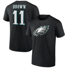Philadelphia Eagles  A.J. Brown  Icon Player Name & Number T-Shirt