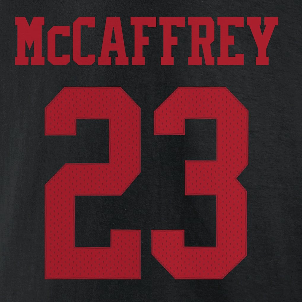 San Francisco 49ers  Christian McCaffrey  Icon Player Name & Number T-Shirt