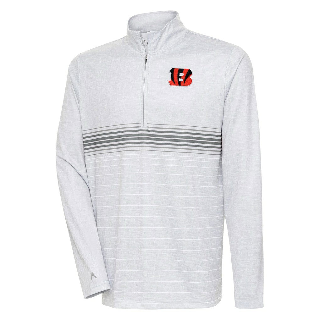 Cincinnati Bengals  Antigua Bullseye Quarter-Zip Pullover Top