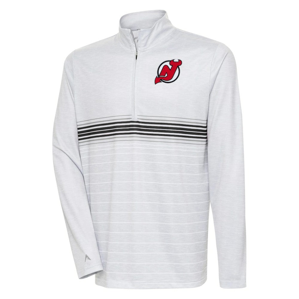New Jersey Devils Antigua Bullseye Quarter-Zip Pullover Top Sale