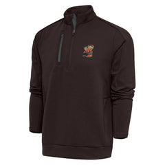 Cleveland Browns  Antigua Team Logo Generation Quarter-Zip Pullover Jacket