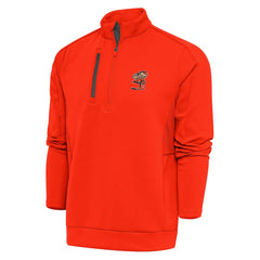Cleveland Browns  Antigua Team Logo Generation Quarter-Zip Pullover Jacket