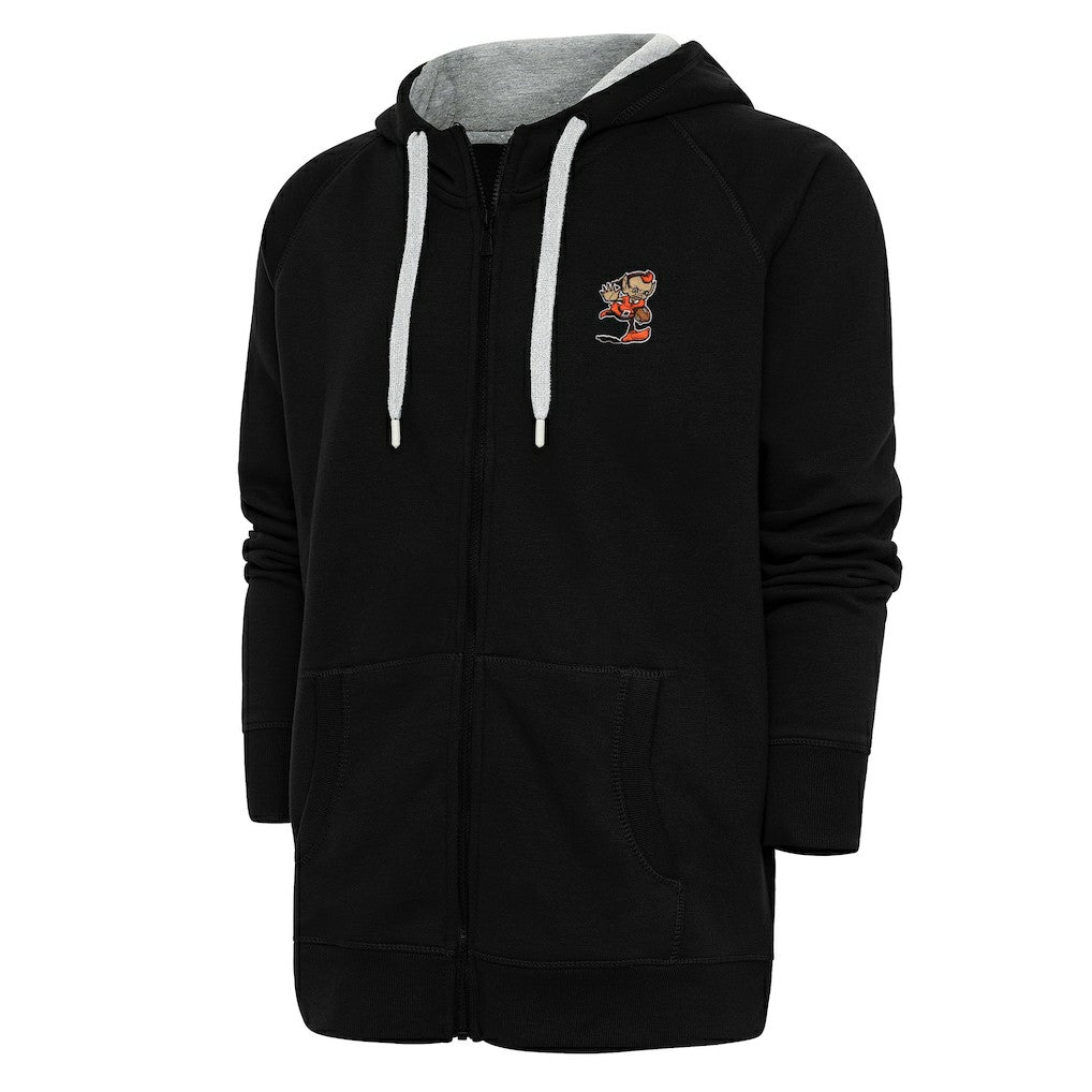 Cleveland Browns  Antigua Team Logo Victory Full-Zip Hoodie