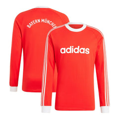 Bayern Munich Originals Energy Drop '70s Long Sleeve Jersey Red - Adidas