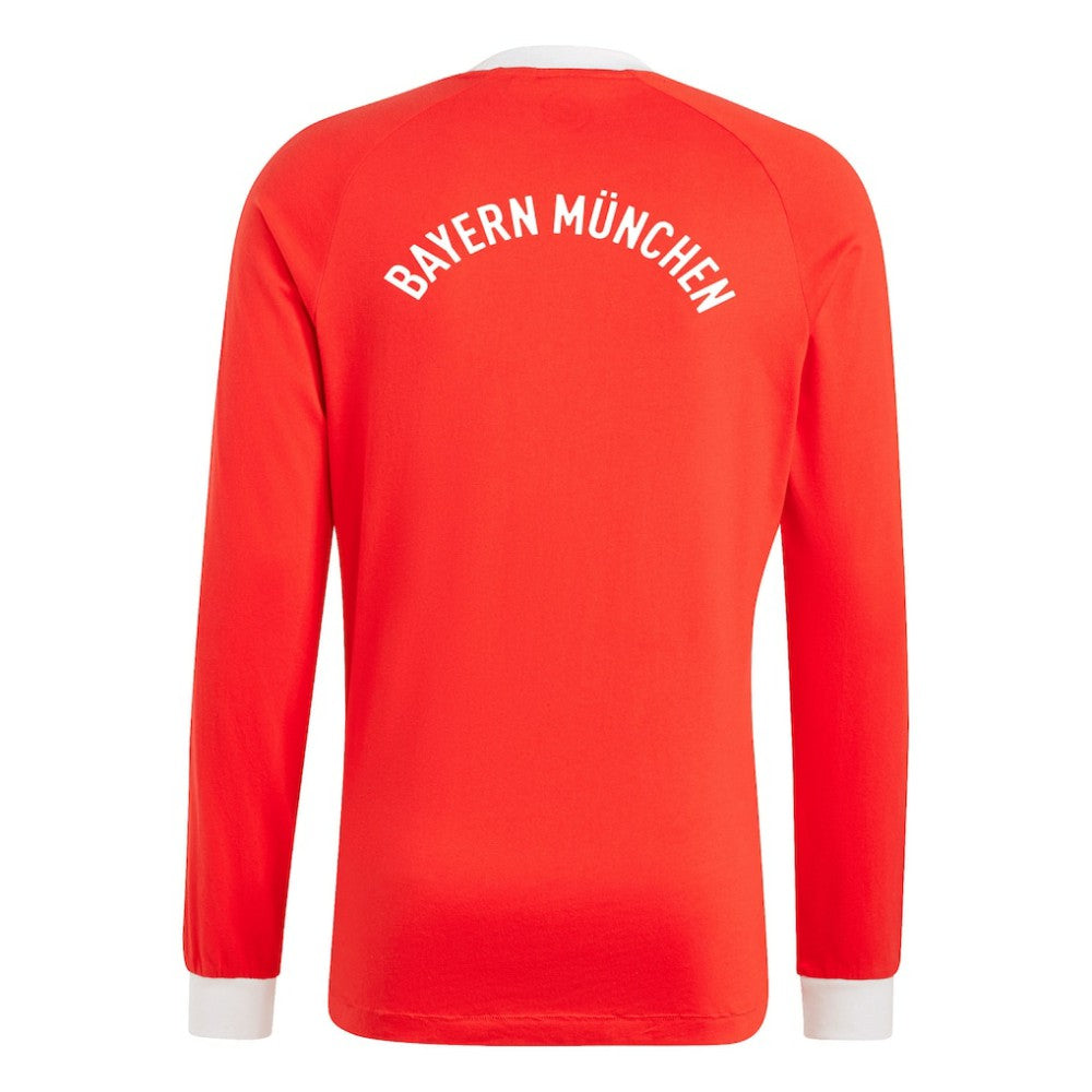 Bayern Munich Originals Energy Drop '70s Long Sleeve Jersey Red - Adidas