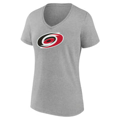 Carolina Hurricanes Women's Primary Logo Team V-Neck T-Shirt For Sale