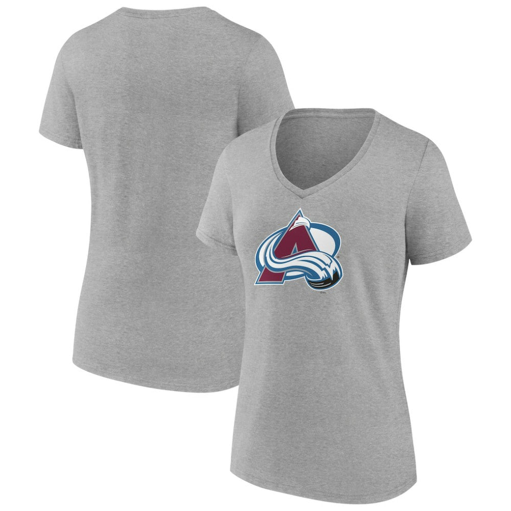 Colorado Avalanche Women's Primary Logo Team V-Neck T-Shirt Discount