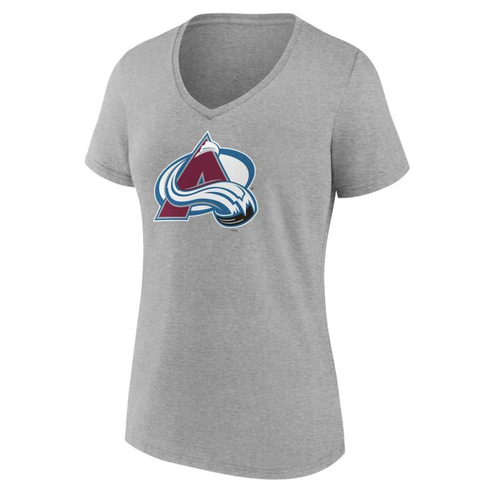 Colorado Avalanche Women's Primary Logo Team V-Neck T-Shirt Discount