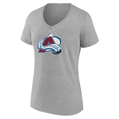 Colorado Avalanche Women's Primary Logo Team V-Neck T-Shirt Discount