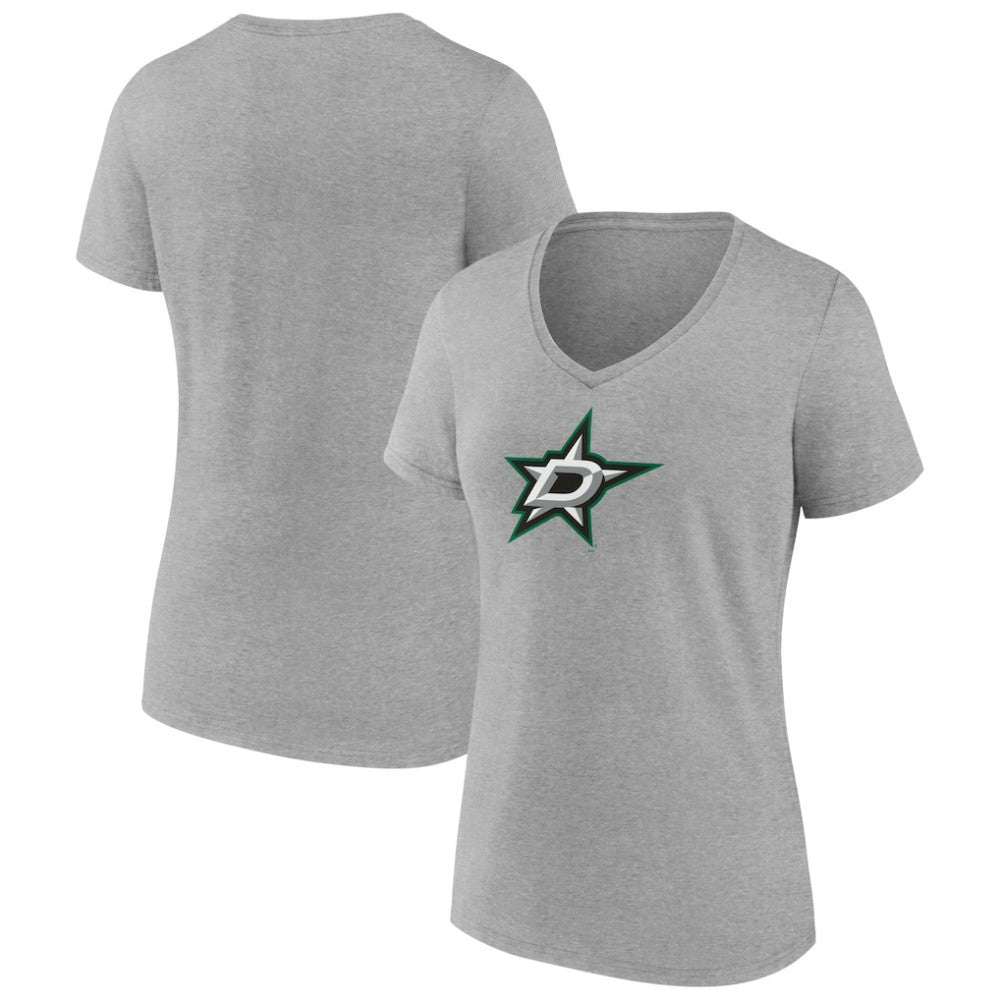 Dallas Stars Women's Primary Logo Team V-Neck T-Shirt On Sale
