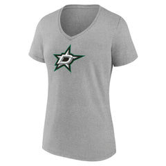 Dallas Stars Women's Primary Logo Team V-Neck T-Shirt On Sale