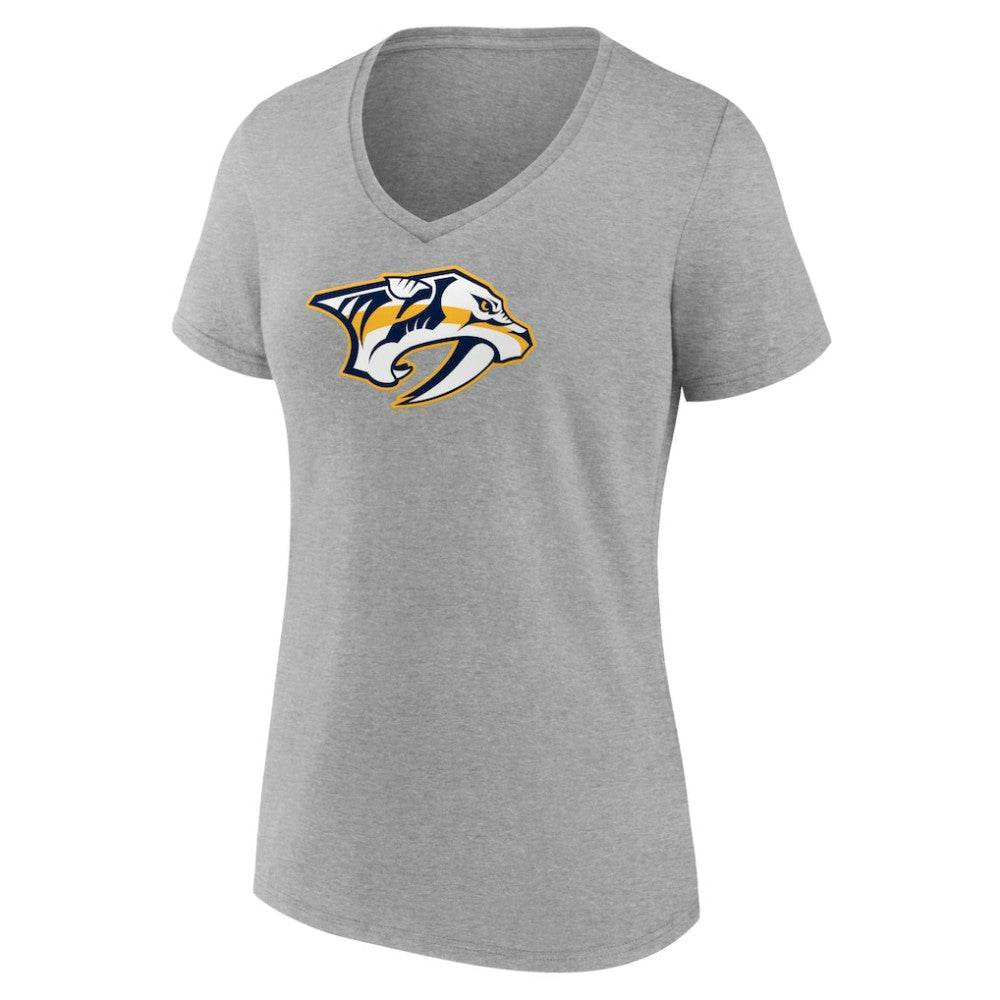 Nashville Predators Women's Primary Logo Team V-Neck T-Shirt Online