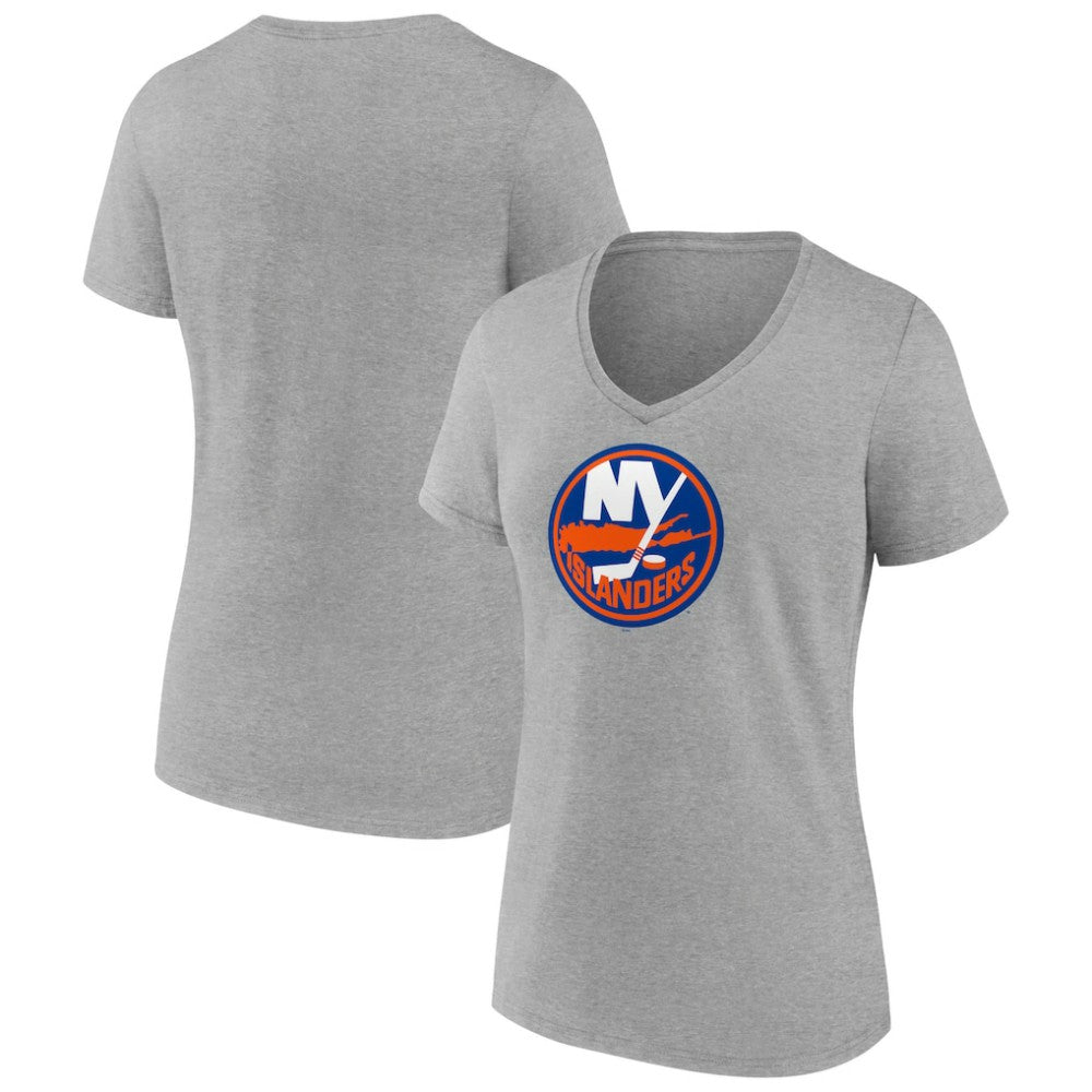 New York Islanders Women's Primary Logo Team V-Neck T-Shirt Sale