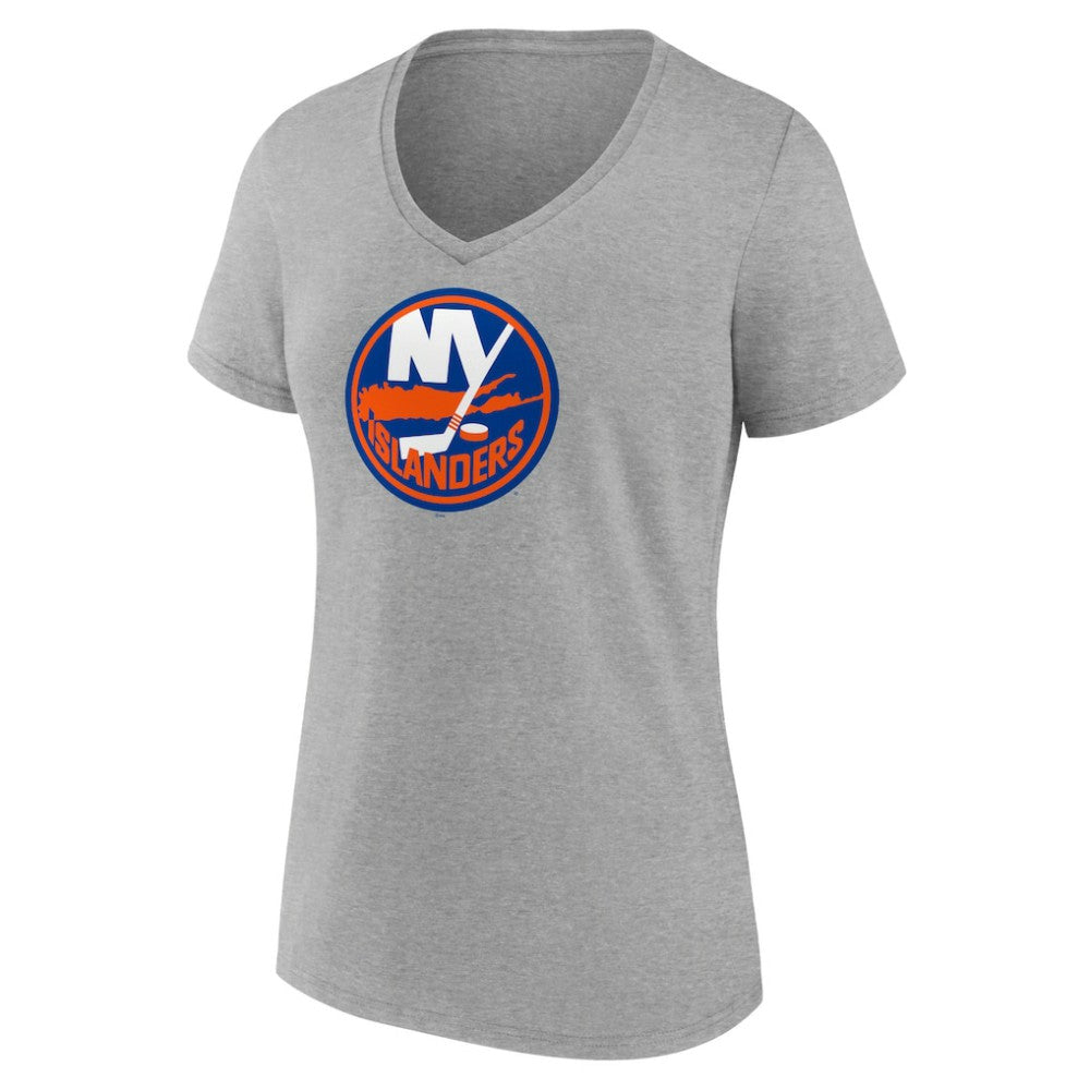 New York Islanders Women's Primary Logo Team V-Neck T-Shirt Sale