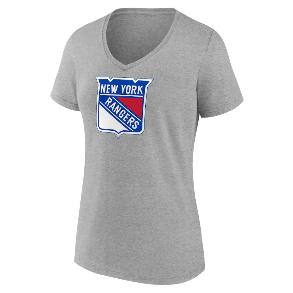 New York Rangers Women's Primary Logo Team V-Neck T-Shirt On Sale