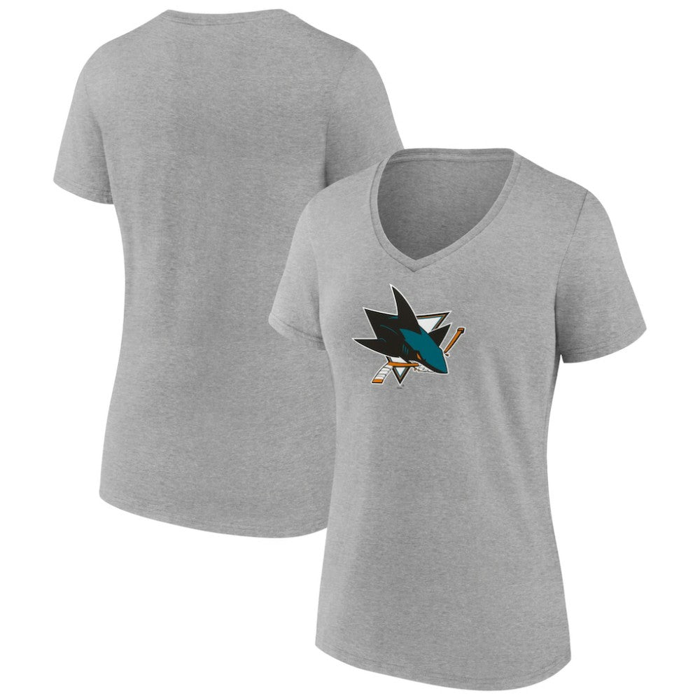 San Jose Sharks Women's Primary Logo Team V-Neck T-Shirt Online