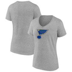 St. Louis Blues Women's Primary Logo Team V-Neck T-Shirt Outlet