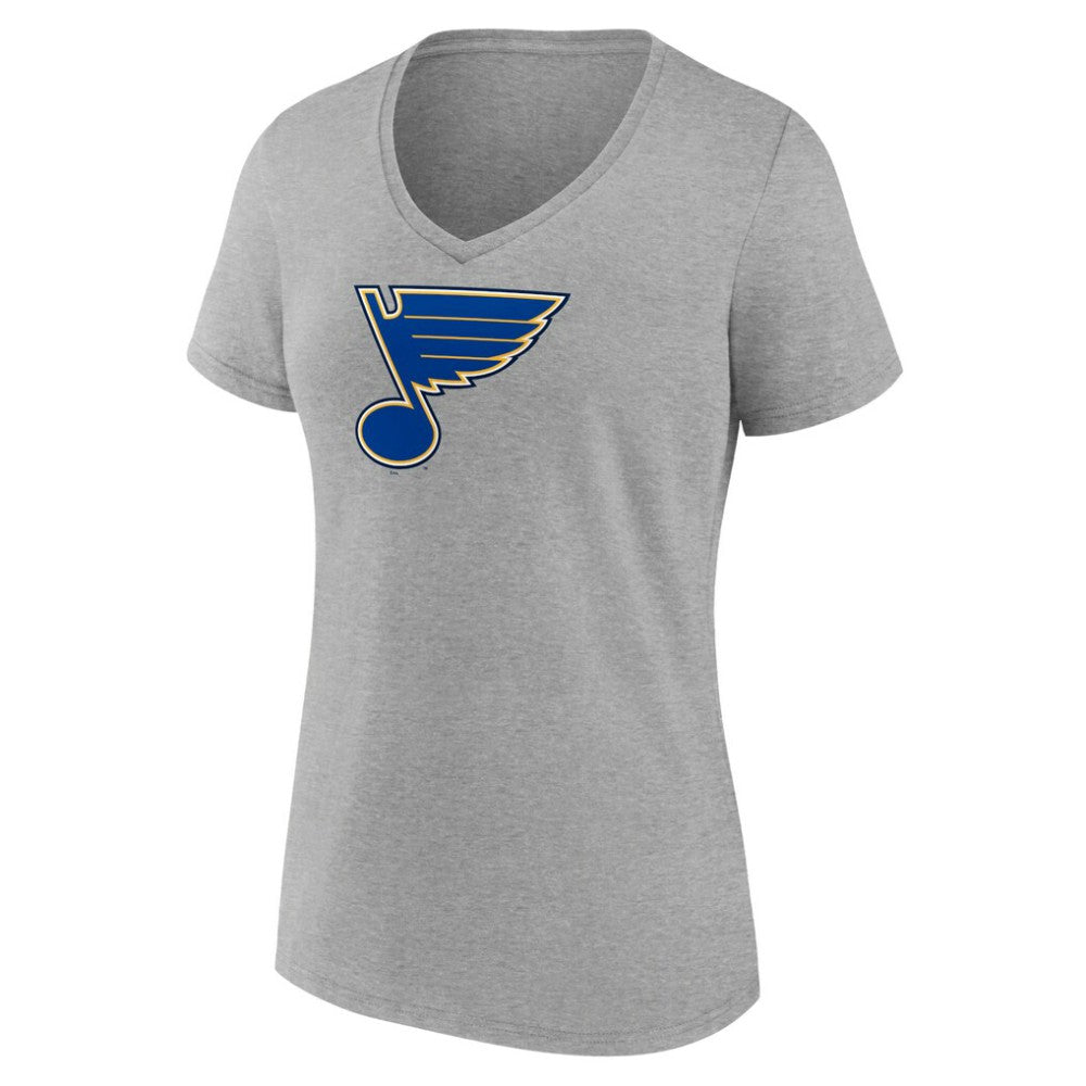 St. Louis Blues Women's Primary Logo Team V-Neck T-Shirt Outlet