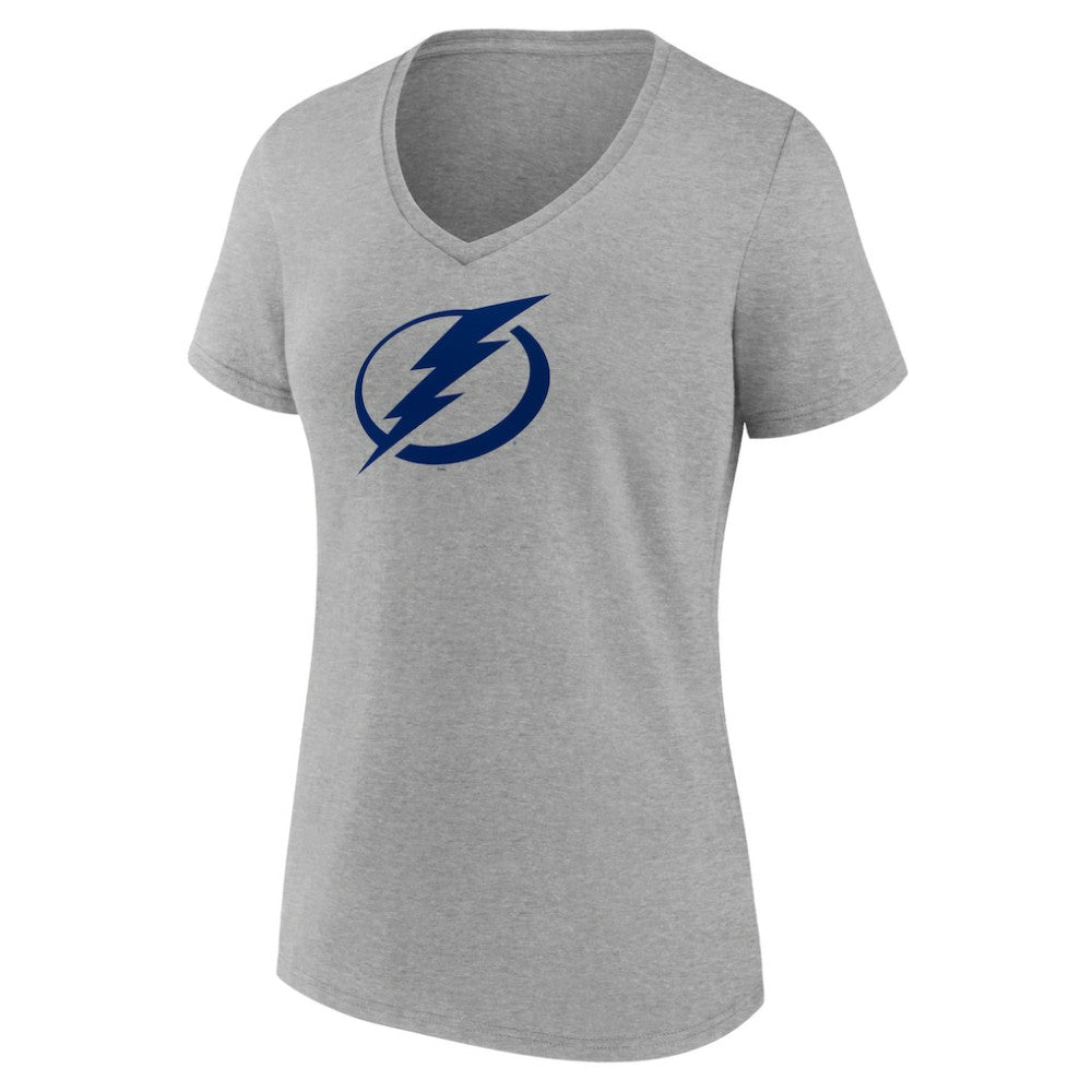 Tampa Bay Lightning Women's Primary Logo Team V-Neck T-Shirt Online