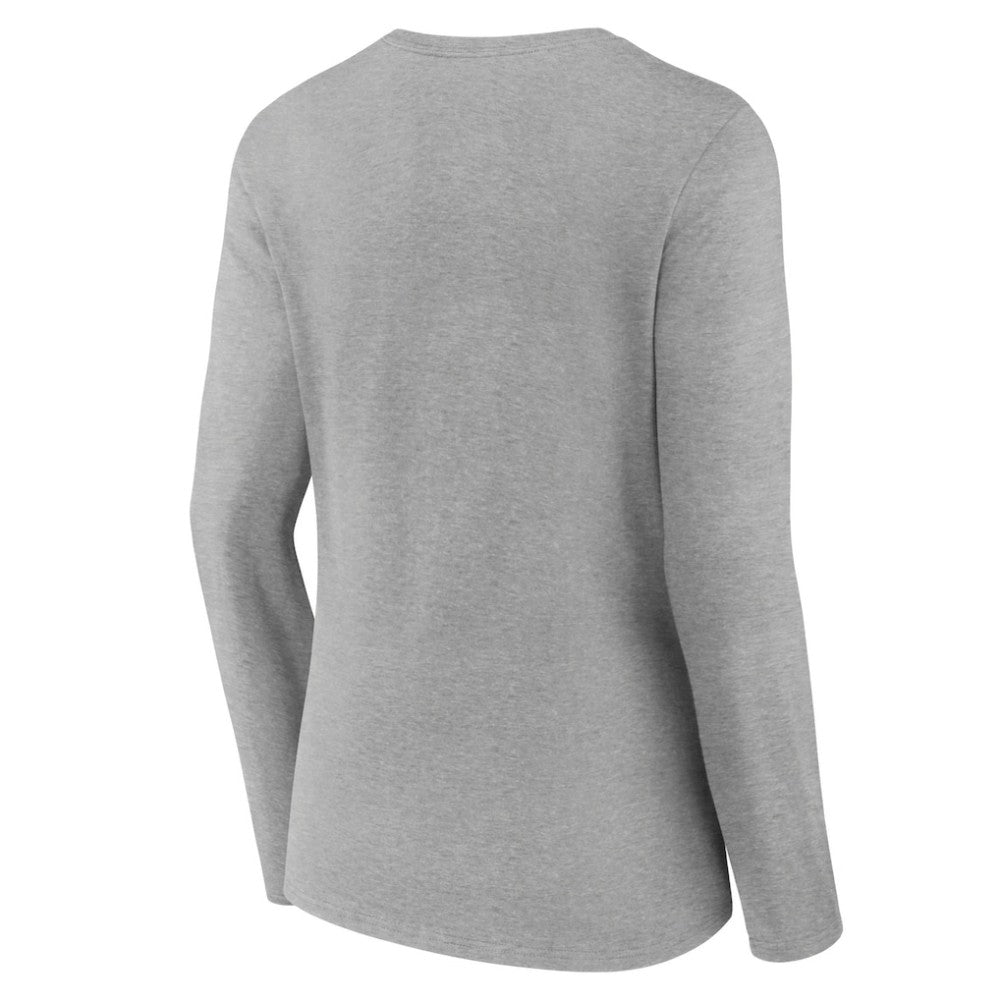 Minnesota Wild Women's Primary Logo Team Long Sleeve V-Neck T-Shirt For Sale