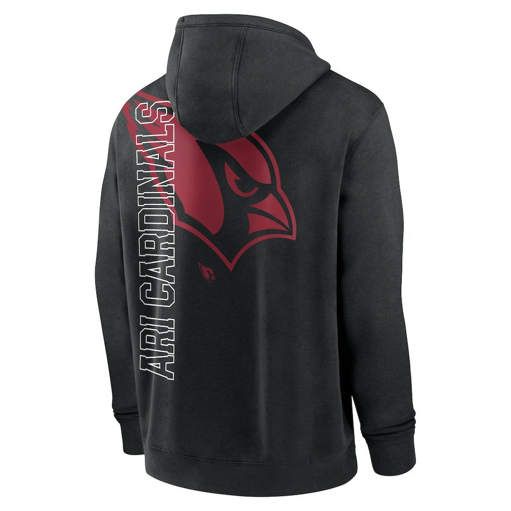 Arizona Cardinals Nike Layered Logo Statement Pullover Hoodie