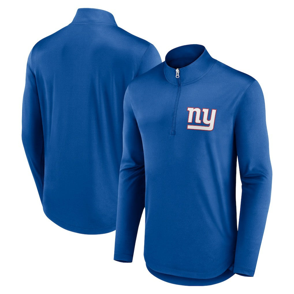 New York Giants Fanatics Quarterback Quarter-Zip Top