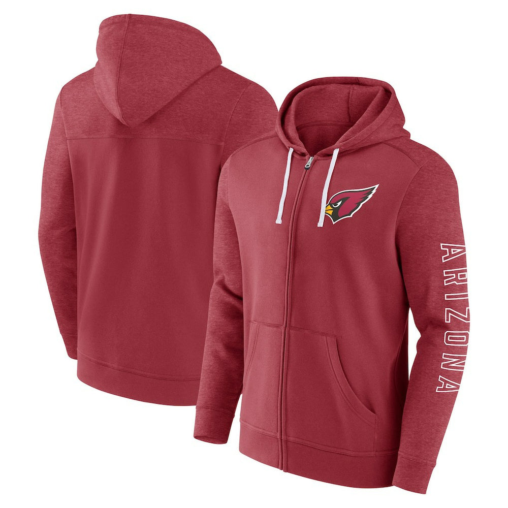 Arizona Cardinals Fanatics Offensive Lineup Hoodie Full-Zip Hoodie