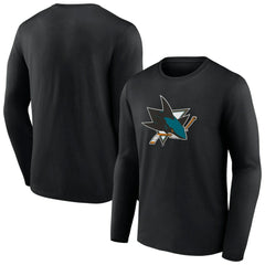 San Jose Sharks Primary Logo Team Long Sleeve T-Shirt Discount