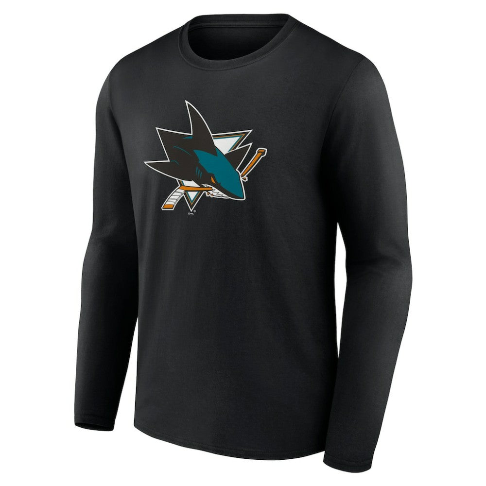 San Jose Sharks Primary Logo Team Long Sleeve T-Shirt Discount