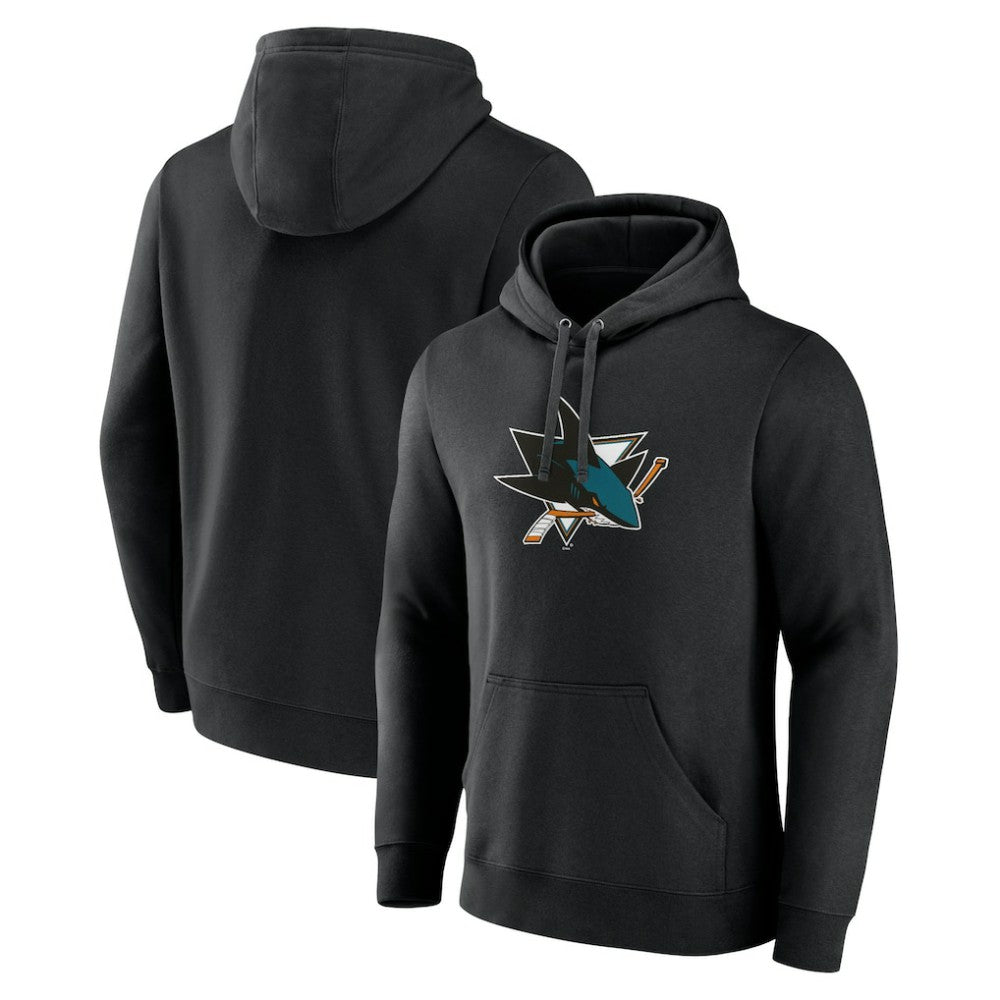 San Jose Sharks Primary Team Logo Pullover Hoodie For Sale