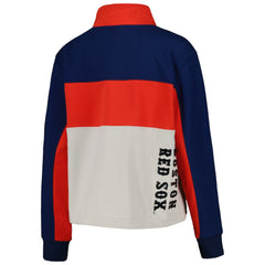 Boston Red Sox The Wild Collective Women's Color Block Half-Zip Jacket | MLB Outlet