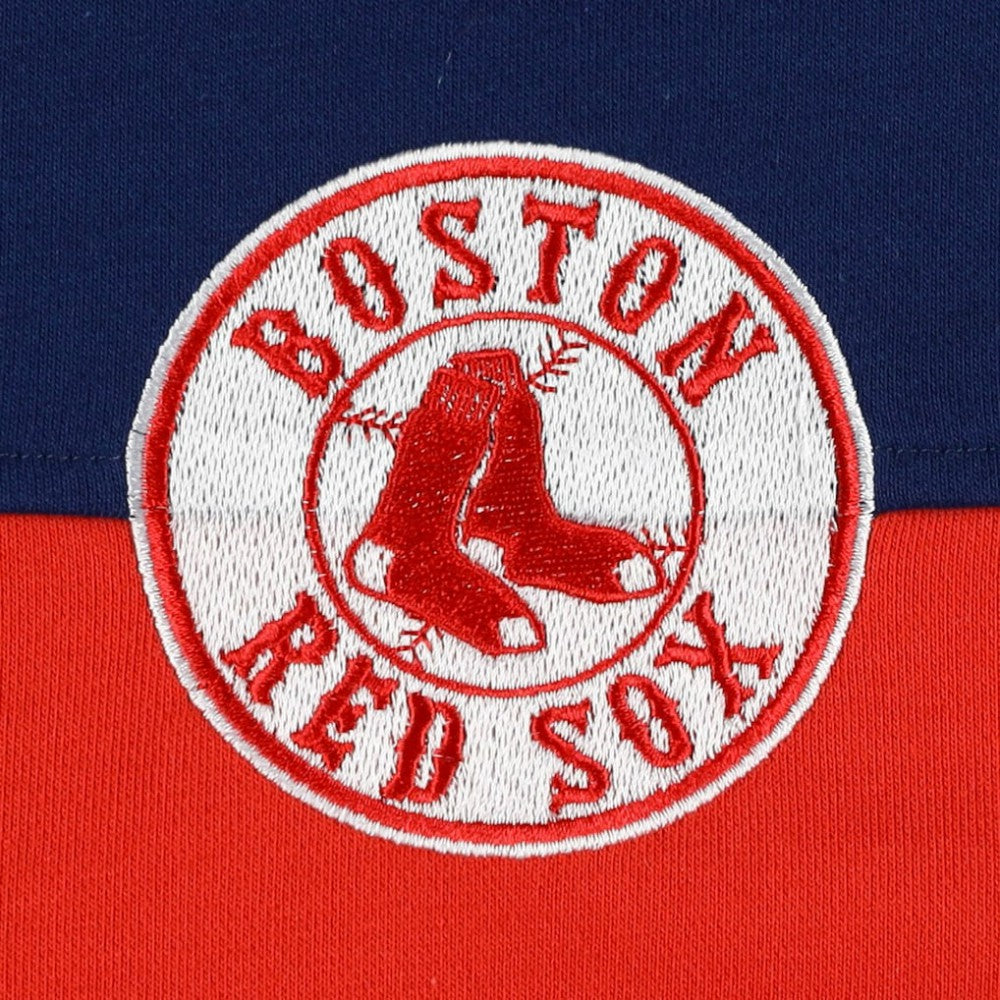 Boston Red Sox The Wild Collective Women's Color Block Half-Zip Jacket | MLB Outlet