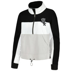 Chicago White Sox The Wild Collective Women's Color Block Half-Zip Jacket | MLB New