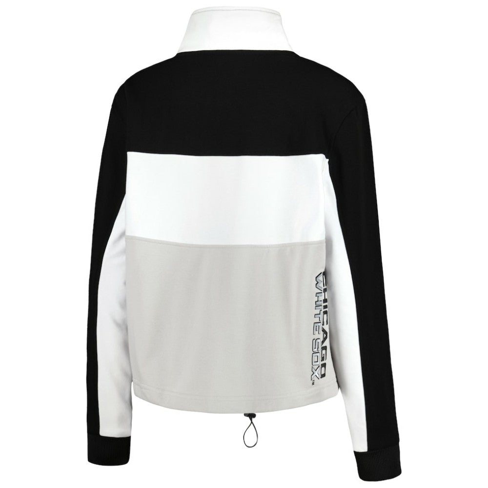 Chicago White Sox The Wild Collective Women's Color Block Half-Zip Jacket | MLB New