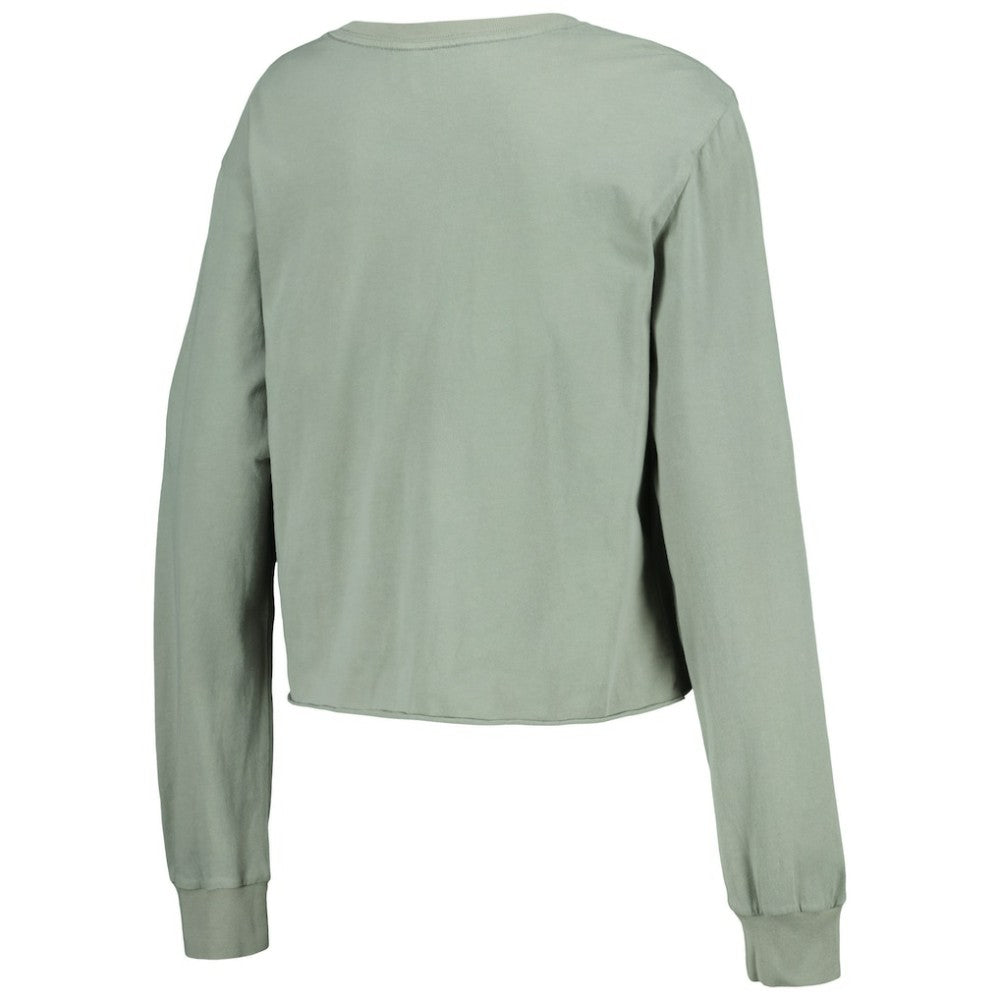 Houston Astros The Wild Collective Women's Cropped Long Sleeve T-Shirt | MLB Sale