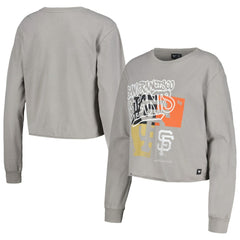 San Francisco Giants The Wild Collective Women's Cropped Long Sleeve T-Shirt | MLB US