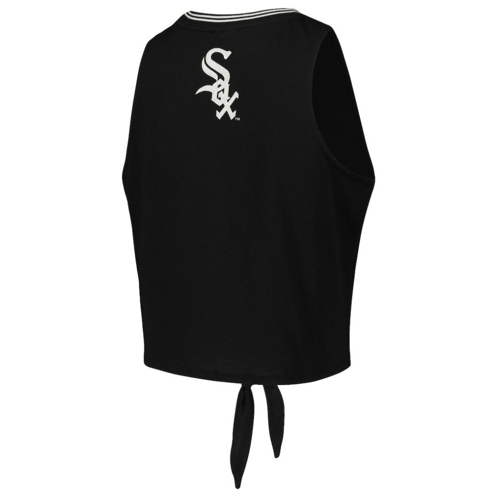 Chicago White Sox The Wild Collective Women's Twisted Tie Front Tank Top | MLB Shop