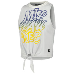 Milwaukee Brewers The Wild Collective Women's Twisted Tie Front Tank Top | MLB Shop