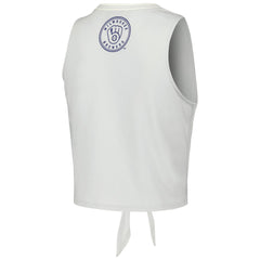 Milwaukee Brewers The Wild Collective Women's Twisted Tie Front Tank Top | MLB Shop
