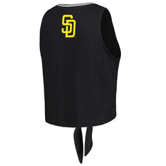 San Diego Padres The Wild Collective Women's Twisted Tie Front Tank Top | MLB Outlet